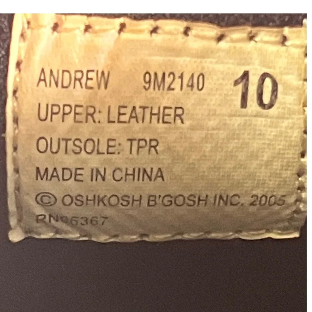 OshKosh Bgosh Andrew Kids Tan Suede Leather Slip On Loafers Size 10 9M2140